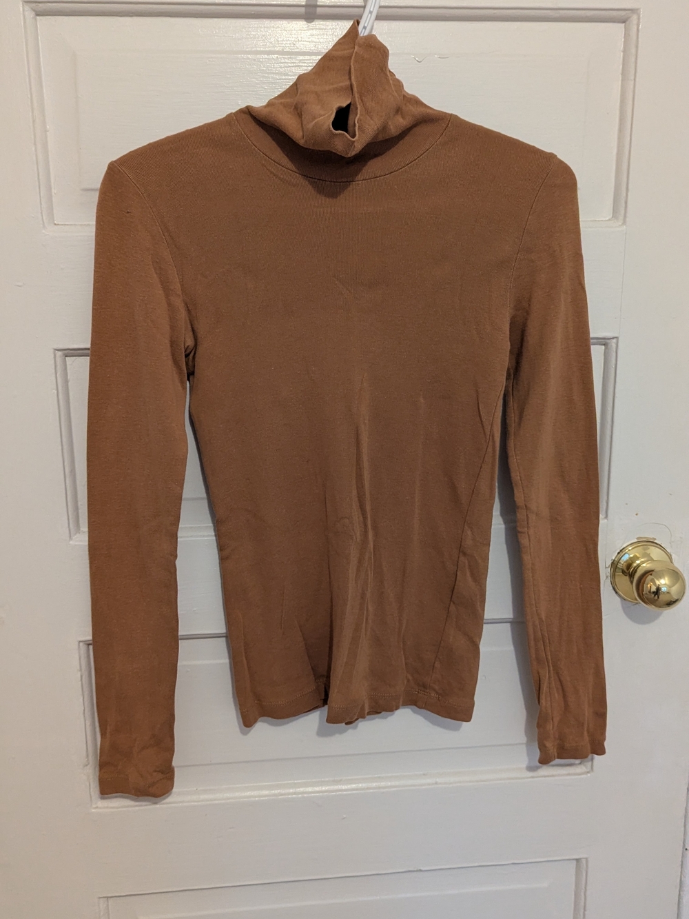 KOTN Brown Long Sleeve Turtleneck Top